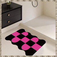 [zv0lma8i] Diatom Mud Mat Toilet Mat Water-Absorbing Diatom Mud Mat Quick-Drying Toilet Foot Pad Non