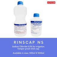RINSCAP NS (NORMAL SALINE) - SODIUM CHLORIDE 0.9% W/V IRRIGATION SOLUTION, 500ML & 1000ML BOTTLES