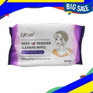 Penanggal Makeup, Pembersih Makeup, Excue Makeup Remover Wipes (50 sheets/pack)