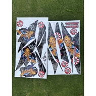 STICKER HONDA DASH 110 V1 IKAN KOI / SHARK