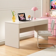 Home Study Desk Computer Desk Simple Bedroom Desk Rectangular Student with Drawer Rental Room Girl D