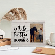 Horse Picture Frame, Horse Frame, Horse Gifts for Girls, Gifts for Horse Lovers Girls, Life is Bette