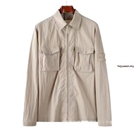 GIO APPAREL | Ston3 Isl4nd Overshirt Jacket Casual Nylon Waterproof 080