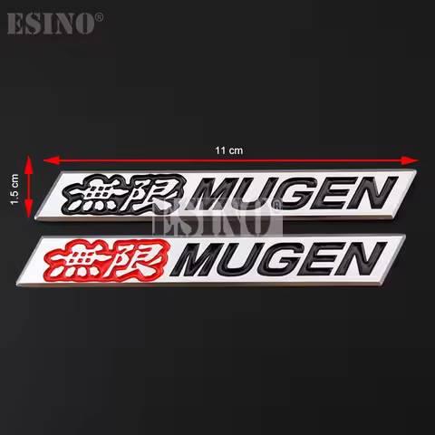 3D Aluminum JDM MUGEN Car Emblem Badge Decal Sticker for Honda Civic Accord