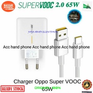 ORIGINAL SMART CHARGER OPPO RENO ACE USB TYPE C TYPE 65W FAST CHARGING VOOC ADAPTOR hp CAS CASAN TRA