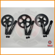 ◷ ✩ ♕ Crankset Chainwheel Ligon 52T / 48T / 46T / 44T alloy single / double fixie / road bike bicyc