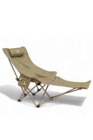 Field and Camping สนามเดินป่า เก้าอี้ Snooze ปรับระดับ - สีเขียวโอลีฟ