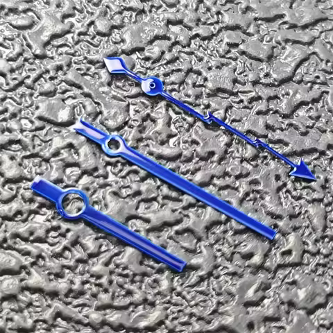 NH35 Blue Watch Hands White Lightning Date Hands for Seiko No Luminous Watch Replacement Accessories