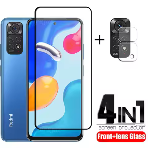 4in1 For Xiaomi Redmi Note 11S Glass For Redmi Note 11S Tempered Glass Screen Protector For Redmi No