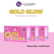 LA JUICERIA Gold Glow Lemon Honey Turmeric (3 Pack/30 Bottles)