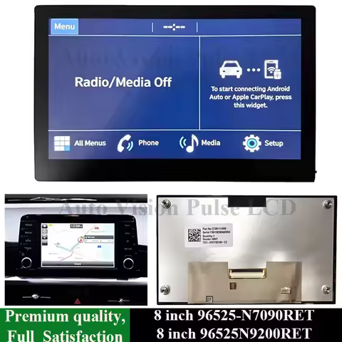 96525-N7090RET 96525N9200RET 96525 N7090RET For 2021-2024 Hyun-dai Tucson Car Navigation Radio LCD D