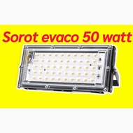 Lampu Sorot Tembak Flood Light LED 50 Watt Merk EVACO / Setara