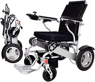 Fashionable Simplicity Foldable Electric Wheelchairs Lightweight Folding Wheelchairs Self Propelled With Attendant Brakes Electric Power Or Manual Wheelchair Open/Fold In 1 Second Compact Power Chair