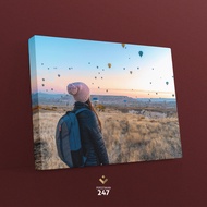 [FAST] Canvas Frame Print A2/A3 Customize Print Canvas with Wood Frame Printing Wall Art [Events / P