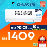 5 stars FTKP Daikin 1.0HP-2.5HP Inverter Air Conditioner (R32 Gas) - FTKF-B/C 4 star WIFI / FTKP-A  5 star WIFI