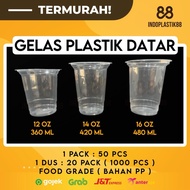 FLAT PLASTIC CUPS POP ICE CUPS POP ICE CUPS 12 OZ, 14 OZ, 16 OZ