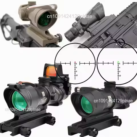 Adjustable 4x32 Red Dot 1x 4x Scope RM Red Dot Tactical Scope 20mm Rail Scope for G-lock Hunting