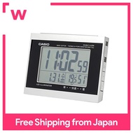 CASIO alarm clock electric wave digital double alarm temperature/humidity calendar display silver DQD-710J-8JF