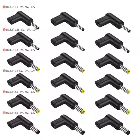 to DC Jack Type-C Female to DC Male Inducing Adapter USB C Power Adapter Charger Connector PD to DC 