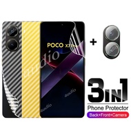 Poco X7 Pro 5G 3in1 Front Back Lens Hydrogel Film For Xiaomi Poco X7 Pro X7Pro 5G 2025 Smartphone Sc