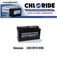 แบตเตอรี่ Chloride Battery DIN100L LN5 12V 100AH *97596