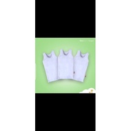 3 pcs white singlet size xs velvet junior