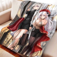 Azur Lane  Enterprise  Flannel Throw Blanket - Soft Multipurpose Machine Washable