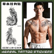 Waterproof Long-Lasting Herbal Dragon Tattoo Sticker
