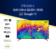 PRISM+ Q43 Ultra 2026 Q-Ultra Series QLED+ | 4K AI Google TV | 43 inch TV