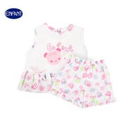 ENFANT (อองฟองต์) ชุดเสื้อกระดุมแขนกุด+กางเกงขาสั้น สำหรับเด็ก 3 เดือน - 2 ปี คอลเล็กชั่น น้องหมีบอล