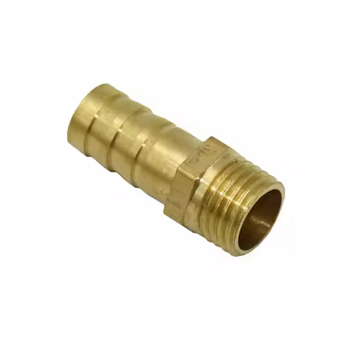 6/8/10/12/16/19/25/32mm Barb Connector Brass To Male Thread 1/8 1/4 3/8 1/2 3/4 1inch Coupler Hose F