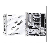 ASRock B550M Pro SE Ingenious am4 White Motherboard Support 3600 5700 5950x with 2.5G Net Port