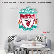 JAM DINDING LIVERPOOL KAYU UNIK KARAKTER MERCHANDISE UKIRAN MURAH ARTISTIK TERLARIS