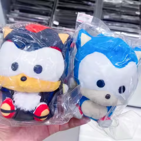 Sega Sonic The Hedgehog Tails Mini Plush Keychain Cooro Series Soft Stuffed Animal Bag Pendant Colle