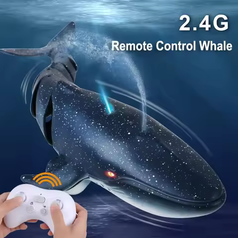2.4G Smart Rc Remote Controlled Whale Charging Bionic Electric Motor Fish Simulation Rocking Fish Su