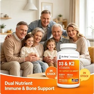 In Stock Dr. Berg D3 K2 Supplement | 10000IU D3 Support Immune Bone