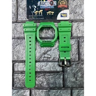 BNB PETAK GLOSSY HIJAU HULK!!! BNB + BUCKLE + 2 PCS SPRING BAR (SESUAI UTK DW5600/GB5600/GWX5600/GWB