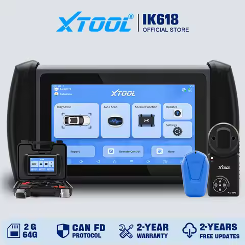XTOOL InPlus IK618 With KC100 OBD2 Automotive Scanner IMMO Key Programming Car Diagnostic Tool For A