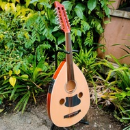 gitar oud gambus semi akustik elektrik natural doff