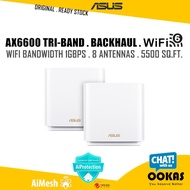 Asus ZenWiFi AX XT8 WiFi 6 AX6600 Tri Band Mesh Wifi With 4x Gigabit Ethernet