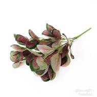 al06 daun hias artifisial tanaman plastik dekorasi - pink