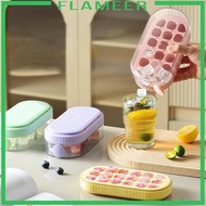 [Flameer] Ice Making Box Ice Cube Tray, Reusable Ice Ball Makers with Ice Storage Box for Kitchen
