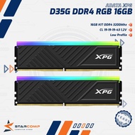 ADATA GAMMIX D35G DDR4 16GB 3200MHz RAM PC BLACK