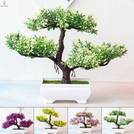 Artificial Pot Plant Garden Gift Simulated Fake Potted Bonsai Pine tree