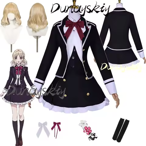 Komori Yui Cosplay Costume Game Diabolik Lovers Komori Yui Suit Dress School Uniform Skirt Carnival 