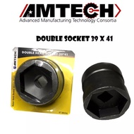 MATA AMTECH VT305244 39X41 SOCKET BIT CVT SHOCK BIT CVT SOCKET WRENCH 39 X 41 GRIP.ON DOUBLE SOCKET 
