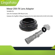 Metal CRX-FX Lens Adapter for Contarex CRX Mount Lens to for Fujifilm X-A1,X-A2,X-A3,X-A10, X-M1.X-E1,X-E2,X-E2S,X-T1,X-T2,X-T10,X-T20,X-Pro1