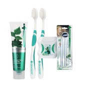 The Best of Dentiste Set ป้องกันฟันผุ - ยาสีฟัน Max Fluoride 100g. แปรงสีฟันทำความสะอาดซอกฟัน ไหมขัด