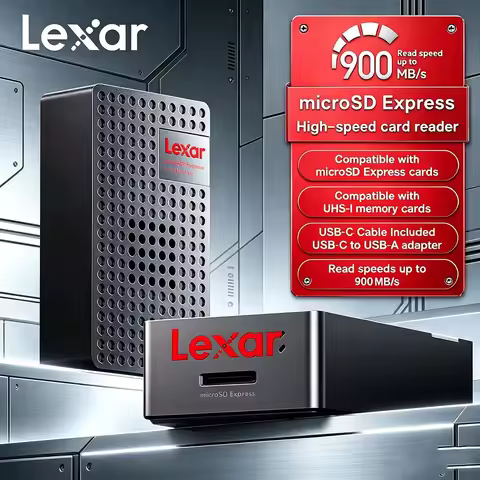 Original Lexar Max 900Mb/s microSDXC Express Card Reader PLAY PRO MicroSD Card Reader with USB 3.2 T