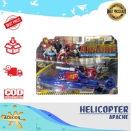 Apache Helicopter Military Patrol Army Vehicle Diecast Helicopter - BP9777